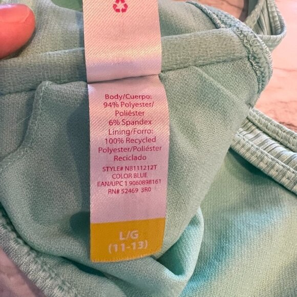No Boundaries Blue 2 Piece Bikini Set size large 11-13 - Picture 7 of 8
